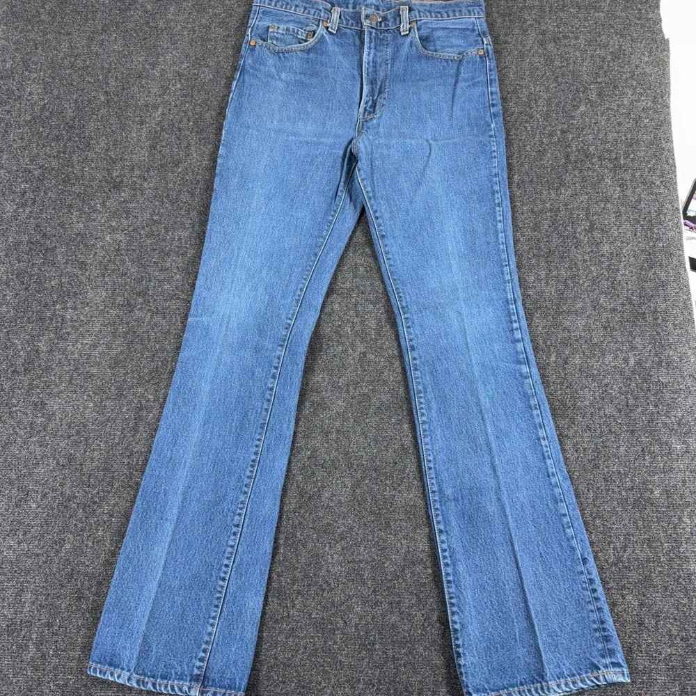 Levi's 517 Bootcut Jeans Vintage 80s Made in USA Denim W34 L36 Medium Wash Blue